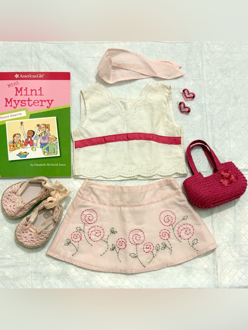 American Girl Doll Sweetheart Skirt Set Rare HTF